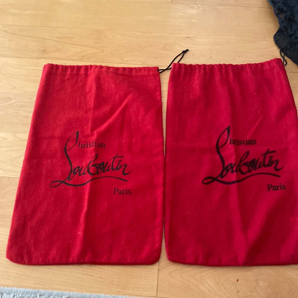 Loboutin shoe bags